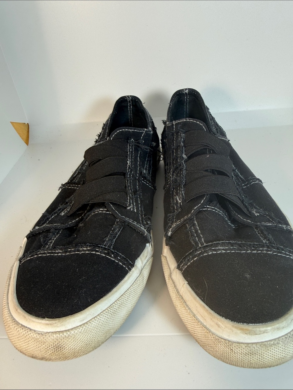Blowfish Black Canvas Slip-On Sneakers
